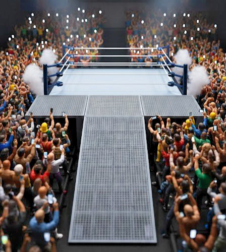 1:12 Scale Wrestling Walkway Ramp & Stage Stand Arena Display for 6 inch Figures
