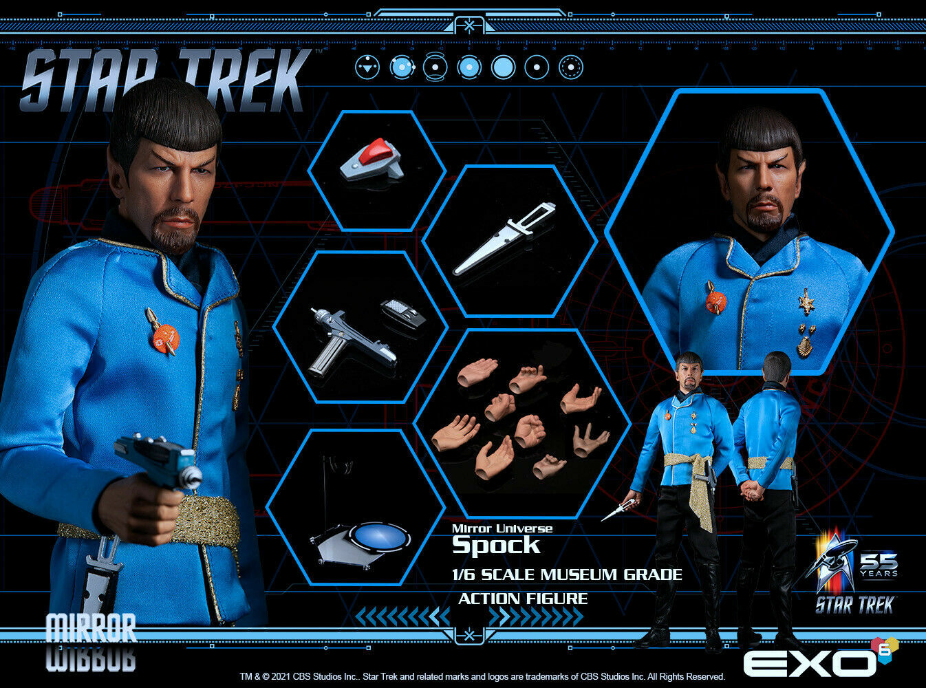 Exo-6 Star Trek: TOS Mirror Universe Spock 1:6