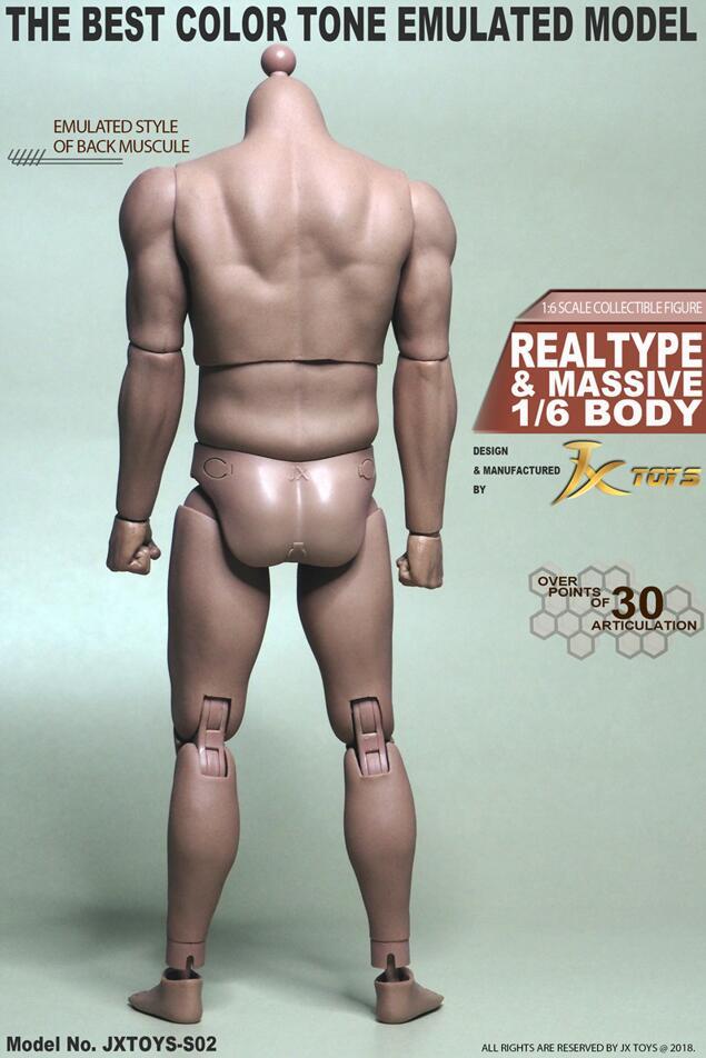 1/6 Scale Male Muscular Figure body for Worldbox Hot Toys TTM20 Ganghood 1.0