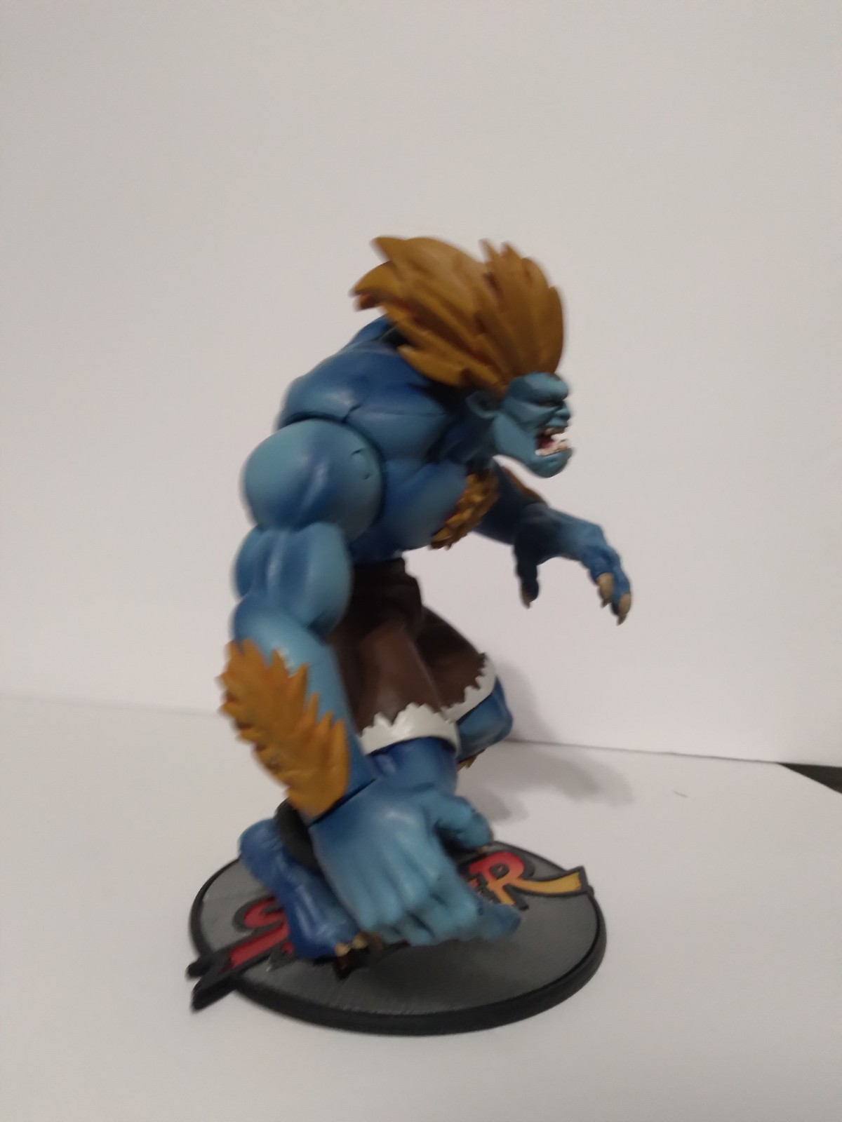 Blanka Street Fighter Round 1 Alpha 3 1999 Capcom Resaurus Blue Player 2 Figure