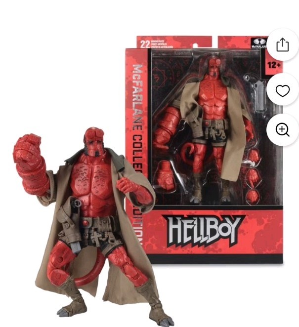 McFarlane Toy’s Hellboy Action Figure Collector’s Edition Gun Hands