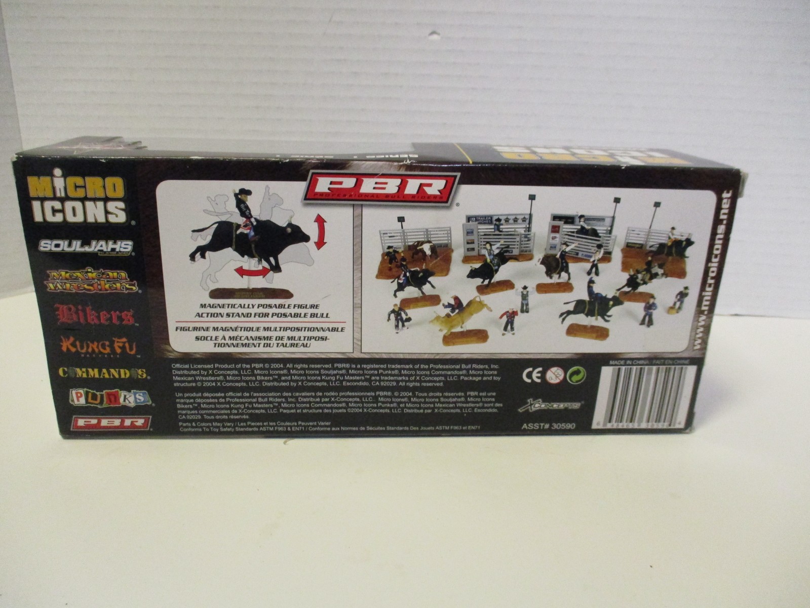 PBR Professional Bull Riding Micro Icons – JUSTIN McBRIDE/ADRIANO MORAES MIB/NEW
