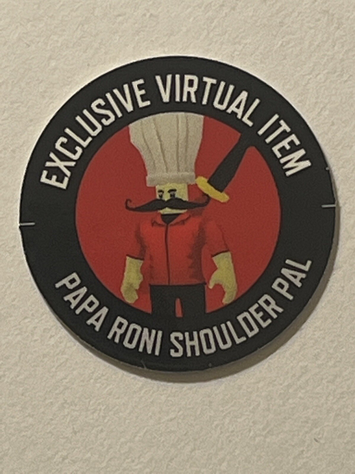 PAPA RONI SHOULDER PAL Virtual Code ONLY Robl0x Series 10 CREATOR
