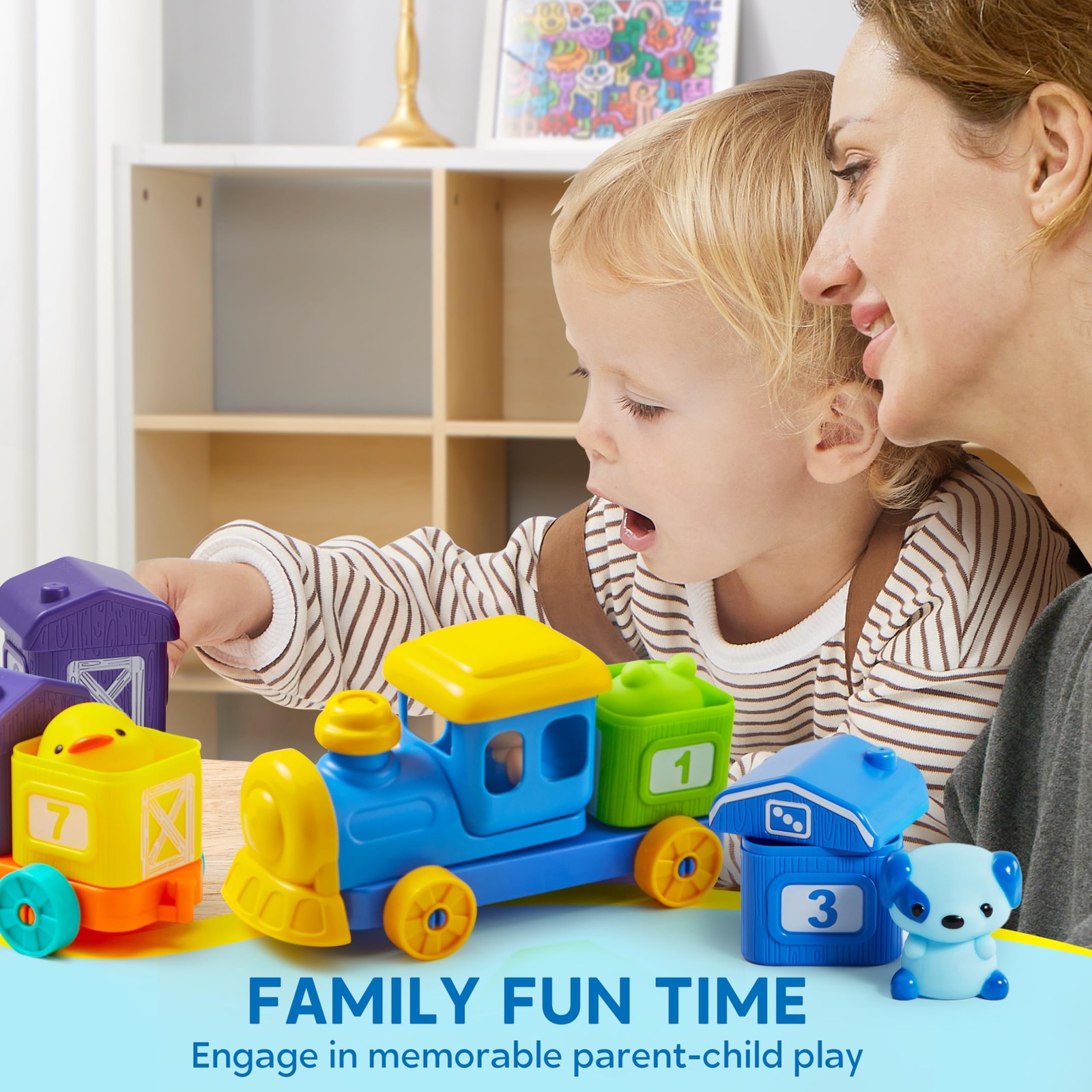 Learning Toy for Toddlers 1 2 3 Years Old, Counting, Matching & Sorting