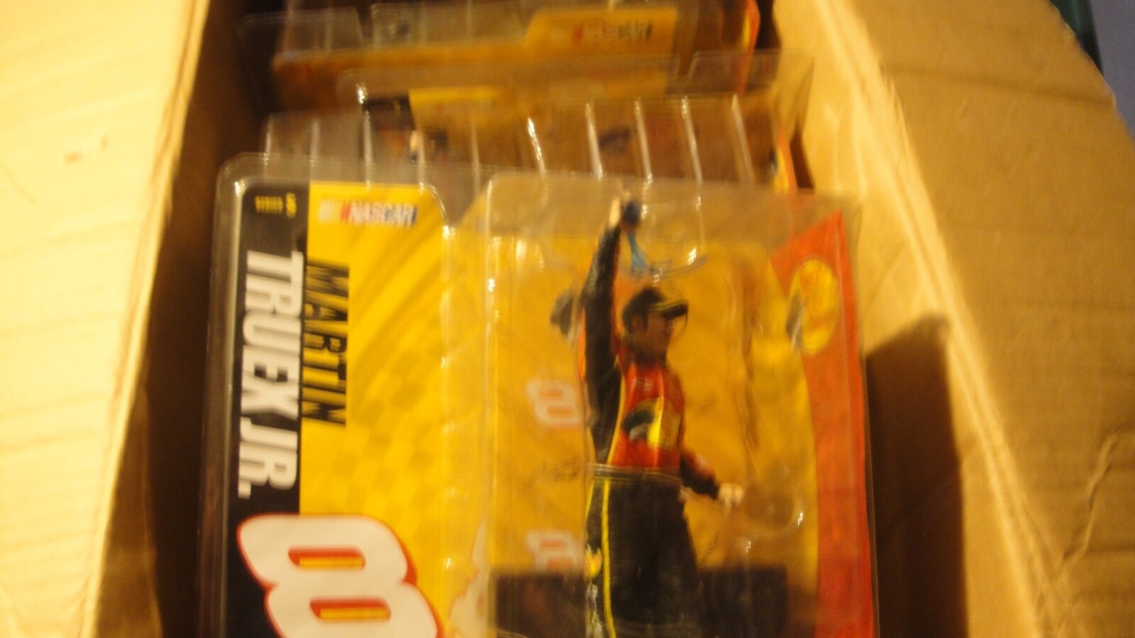 Nascar Mcfarlane MARTIN TRUEX JR LOT OF 9 ACTION FIGURES BASS PRO SHOP