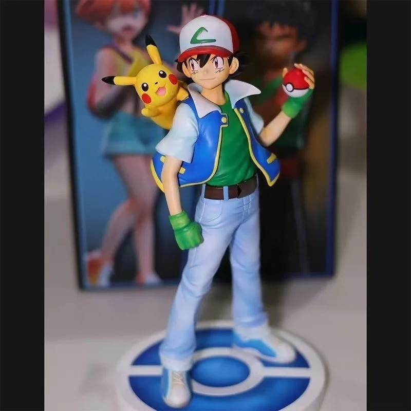 18cm 8cm Ash Ketchum Figure Misty Figrues Brock Figurine Pvc Gk Statue Anime