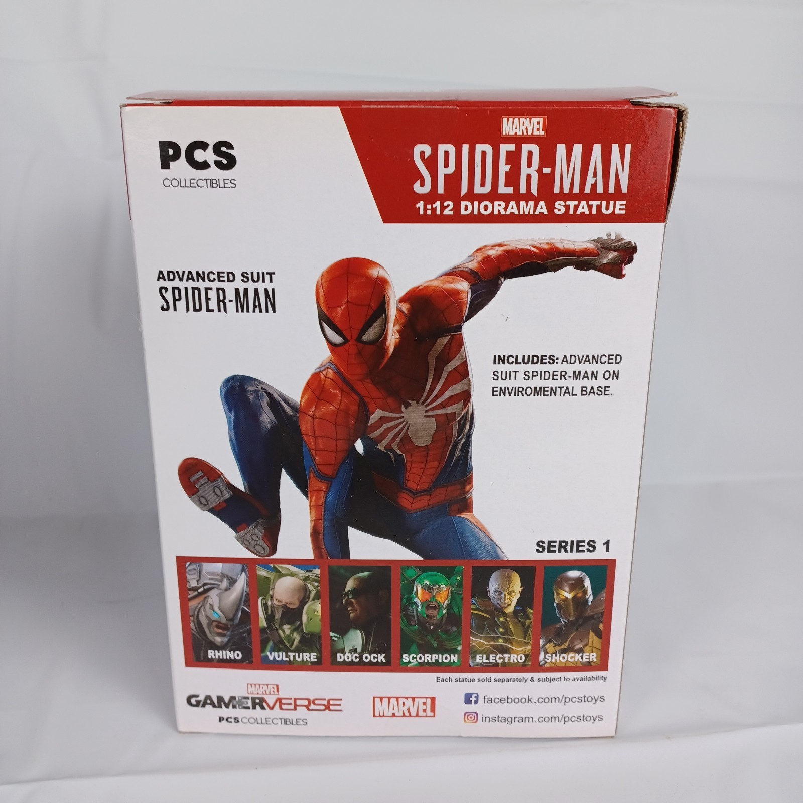 Marvel Spider-Man Gamerverse Advanced Suit 1:12 Diorama Statue Series 1 Collect