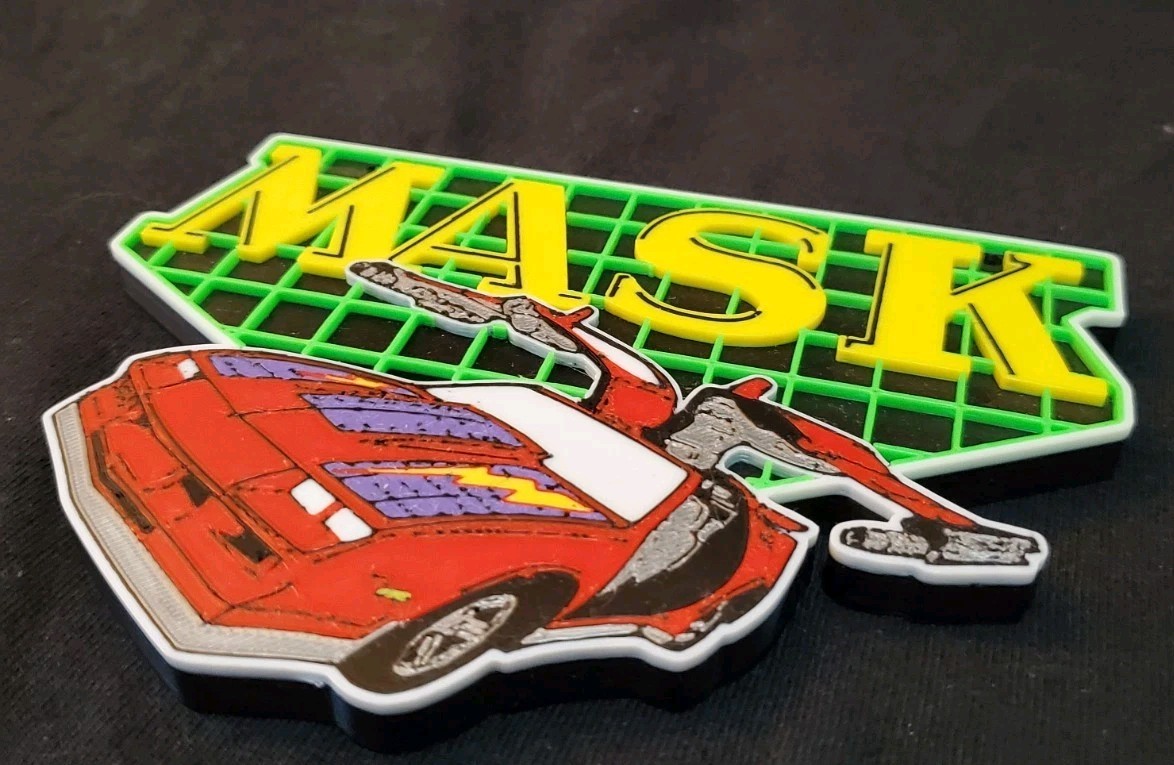 M.A.S.K. Thunderhawk logo display Kenner Decorative Wall Hanging MASK V5