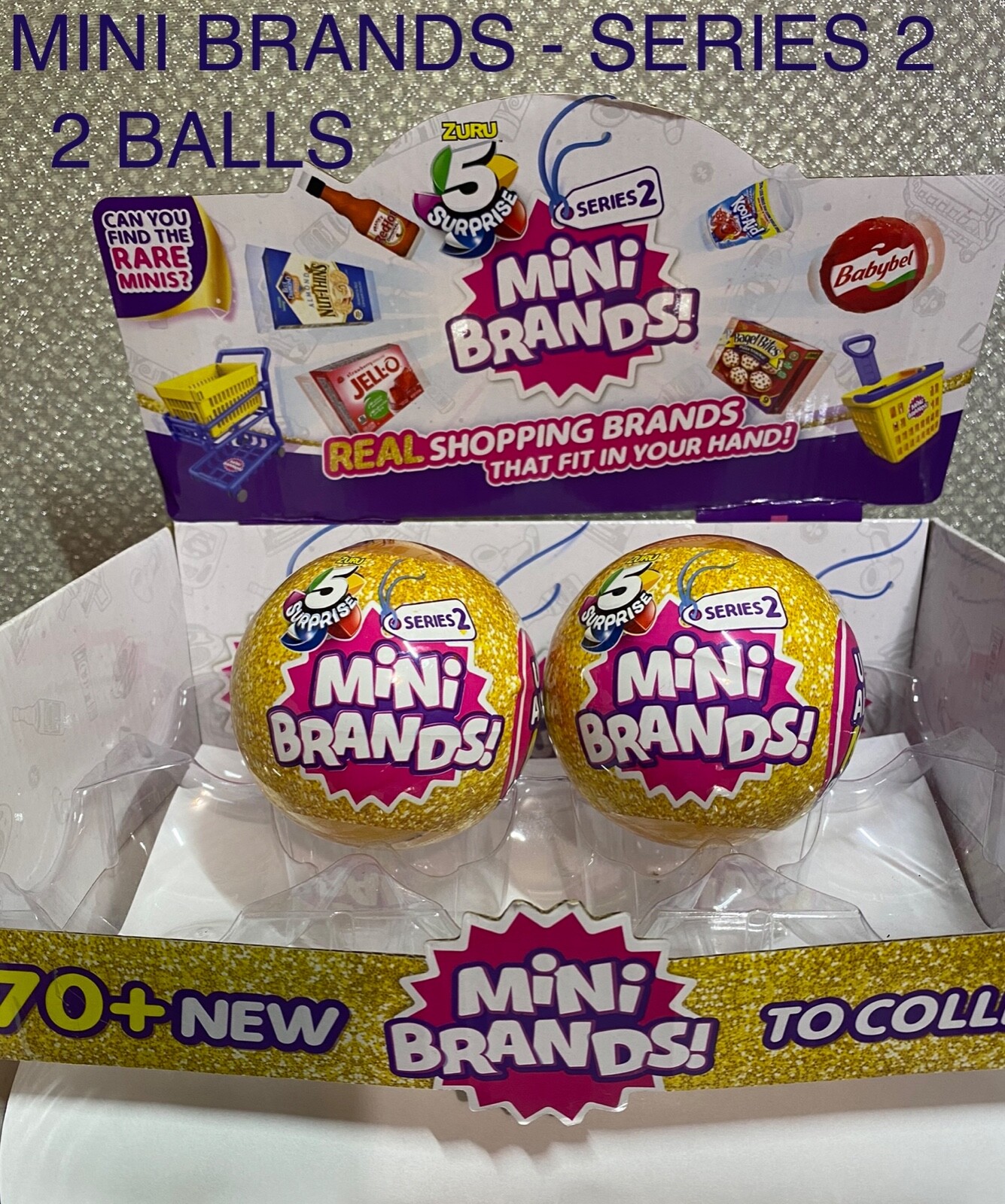 5 SURPRISE SERIES 2 MINI BRANDS – 2 BALLS (10 SURPRISES)🎁 ZURU 🎉FREE SHIPPING