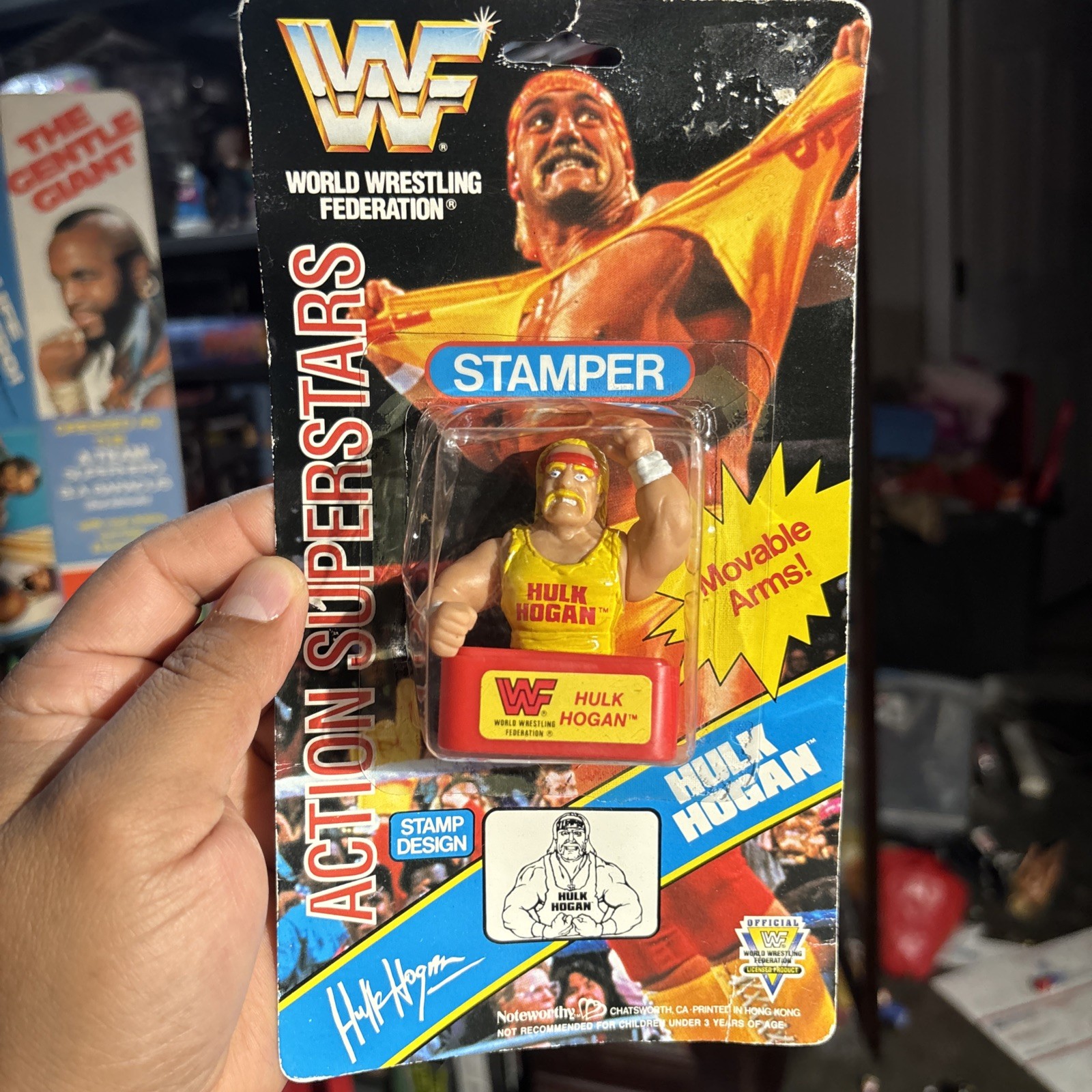 VINTAGE 1991 Hulk Hogan They Stamp WWF World Wrestling Stamper WCW WWE RARE New