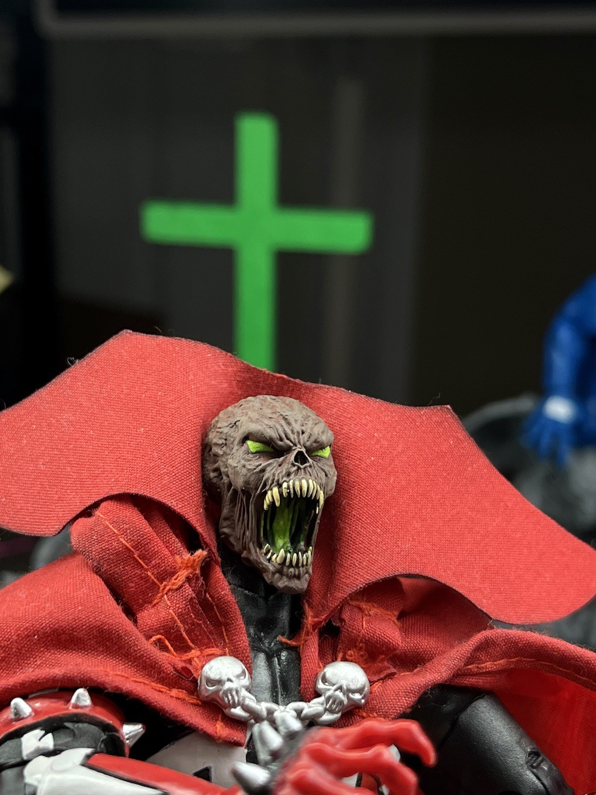 PAINTED UNMASKED Spawn headsculpt (READ DESCRIPTION