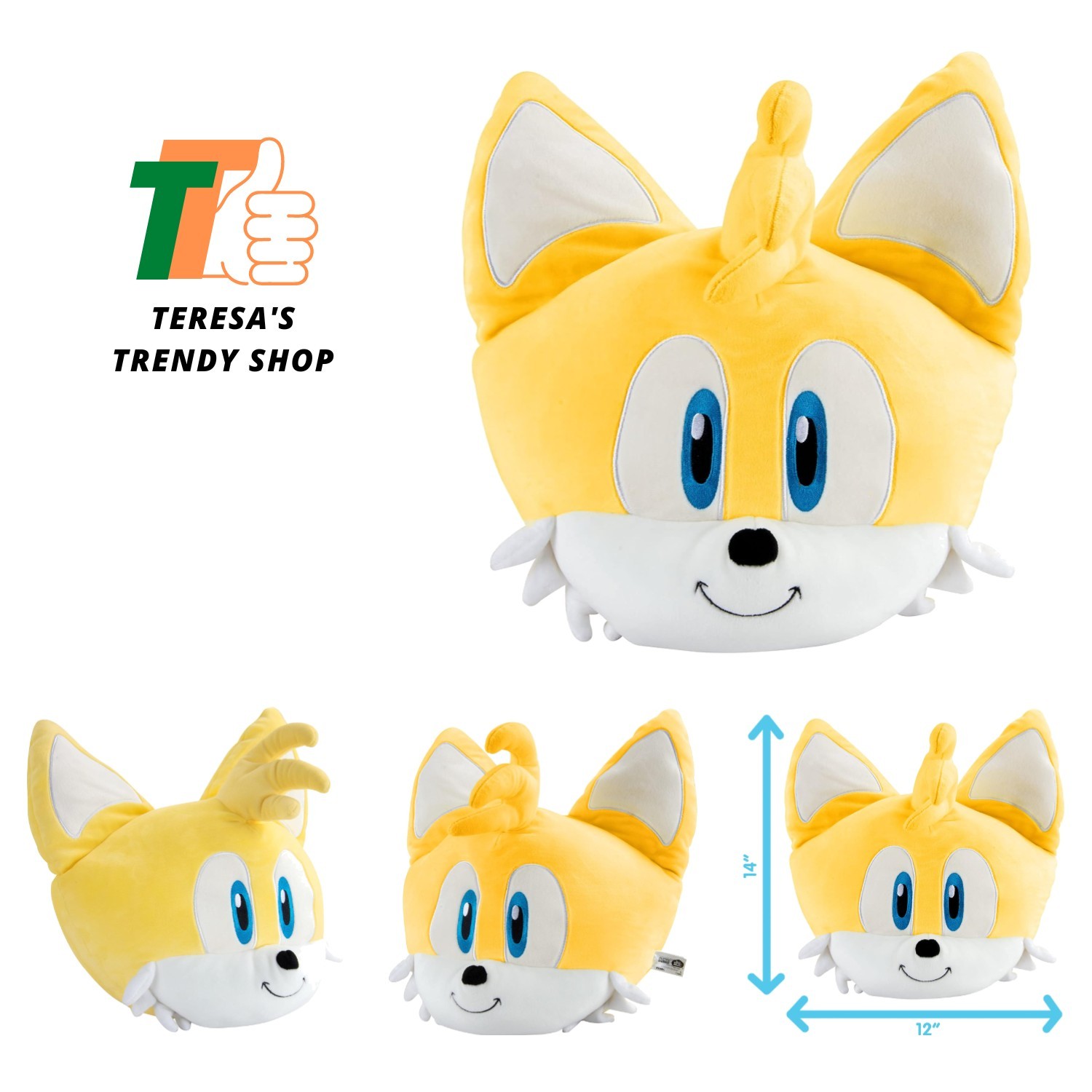 Mega-Sized 15-Inch Tails Plush Toy – Adorable Sonic Collectible for All Ages