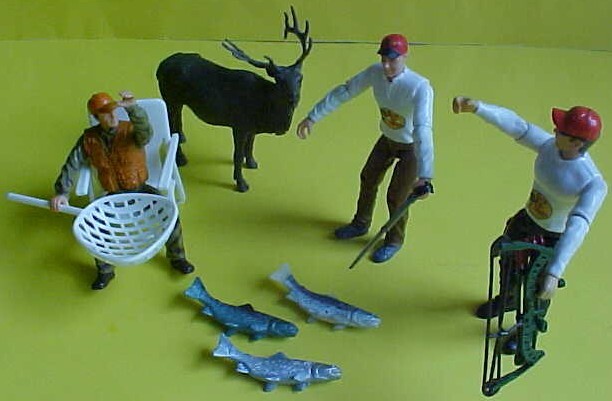 Bass Pro Shops Imagination Adventure Figures Hunting Fishing
