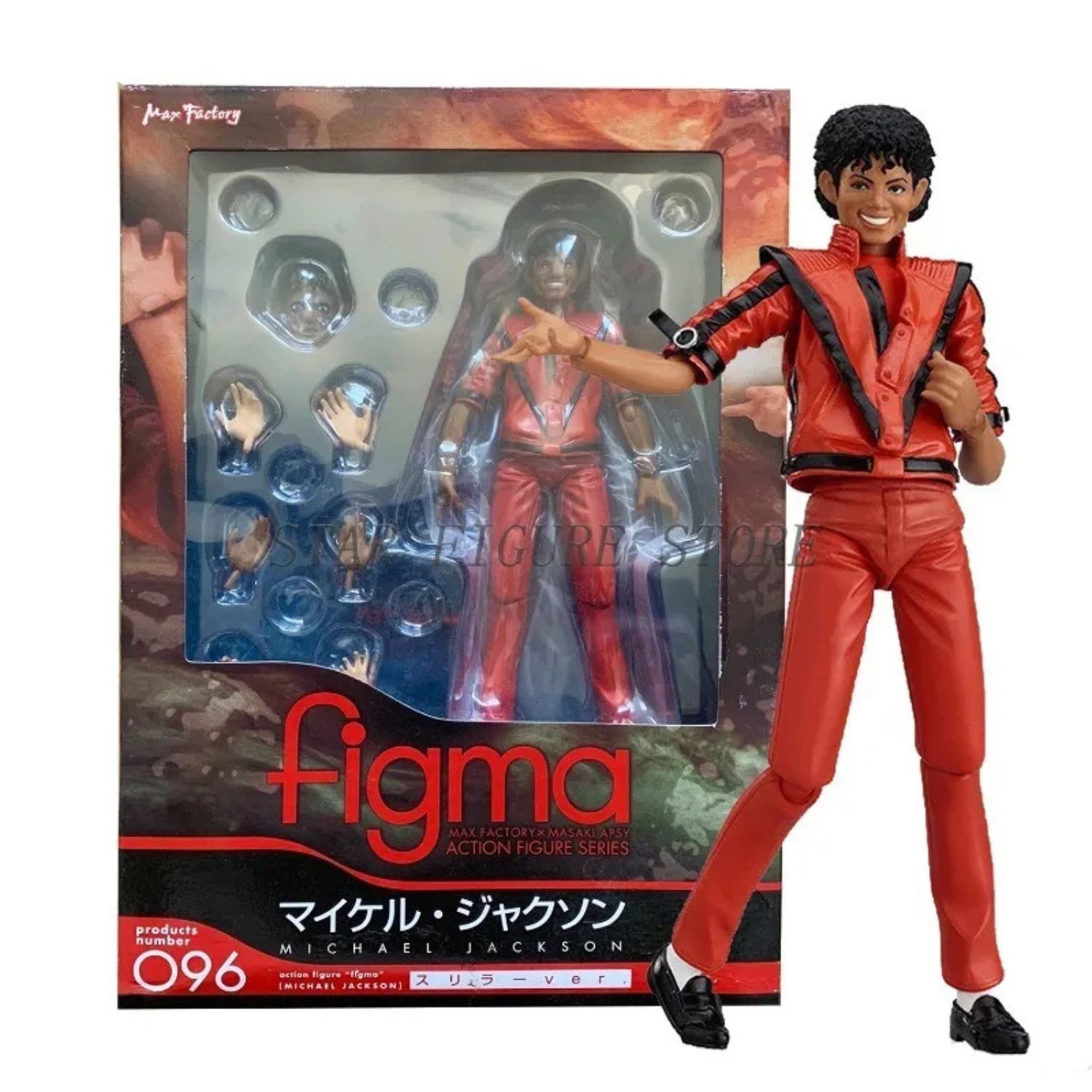 Figma 096 Michael Jackson Smooth Criminal 14cm PVC Movable Action Figure Toy