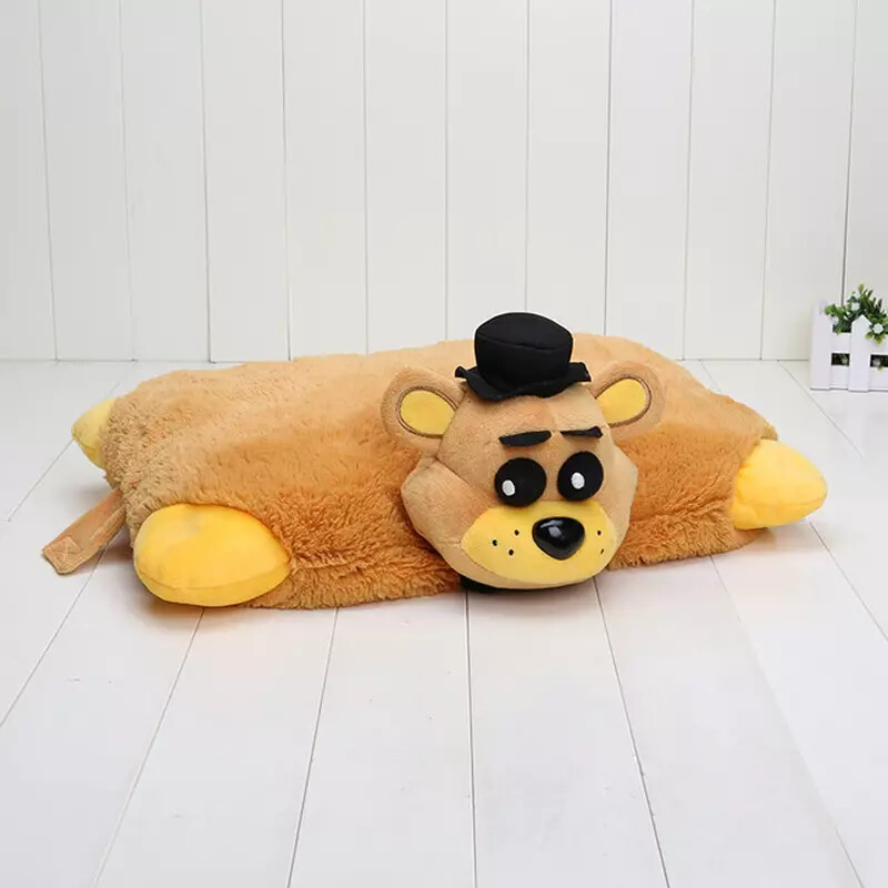 FNAF 2in1 Plush Pillow Toy 43Cm*30Cm Freddy Fazbear Foxy Cute Plush Pillow Gift