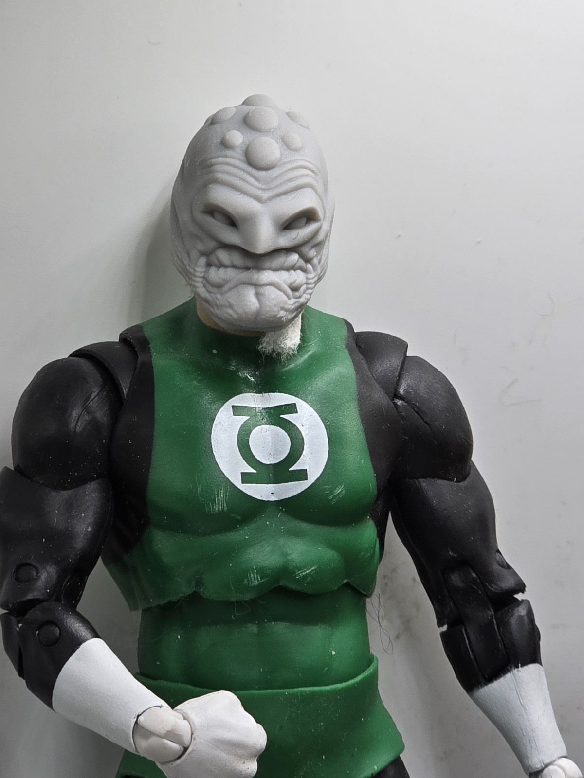 3d Print GREEN LIGHT GREEN MAN HEAD 7″ Diamond Select DC Multiverse