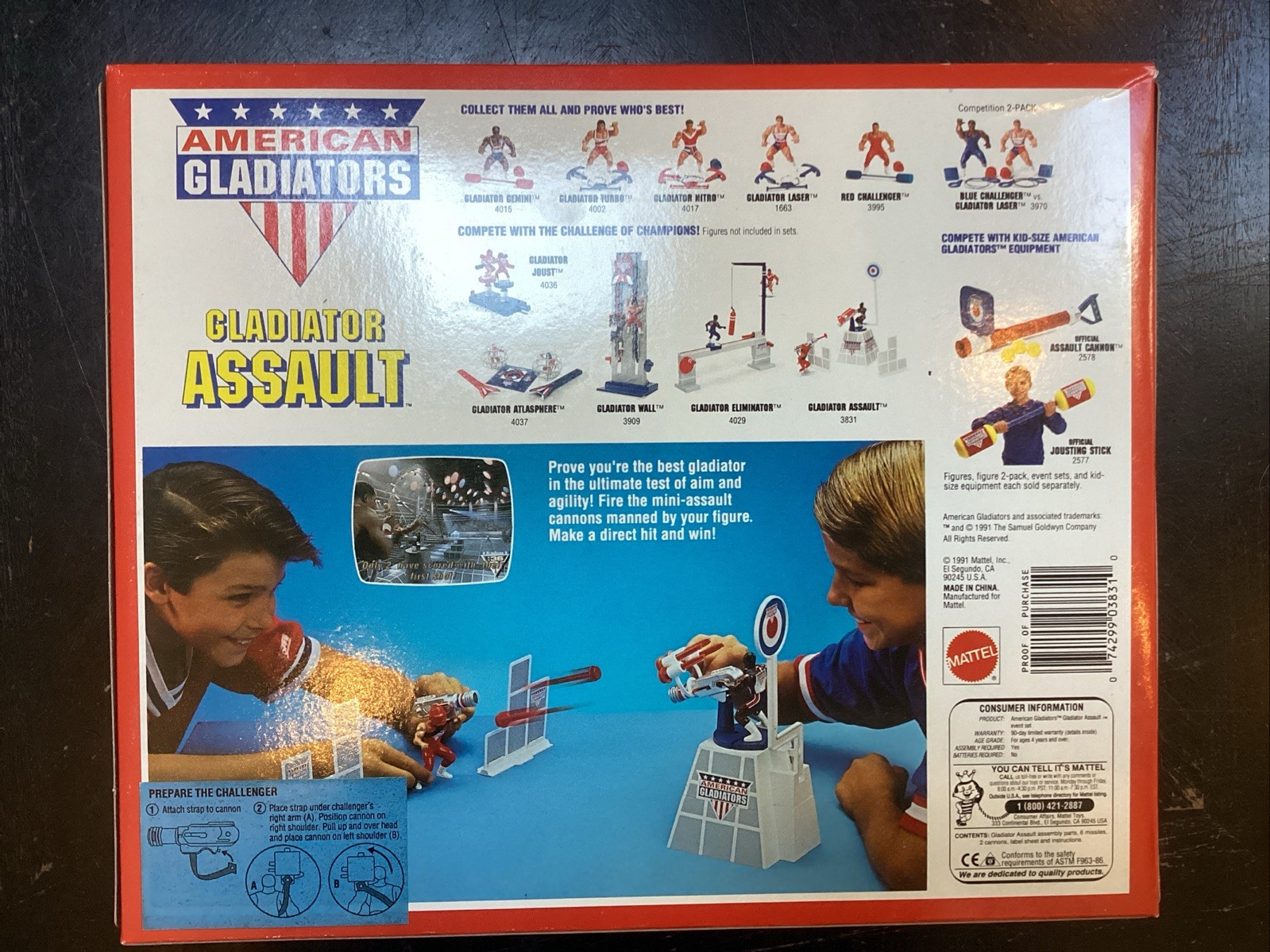 American Gladiators Assault Playset Mattel 1991 NEW Factory sealed Rare