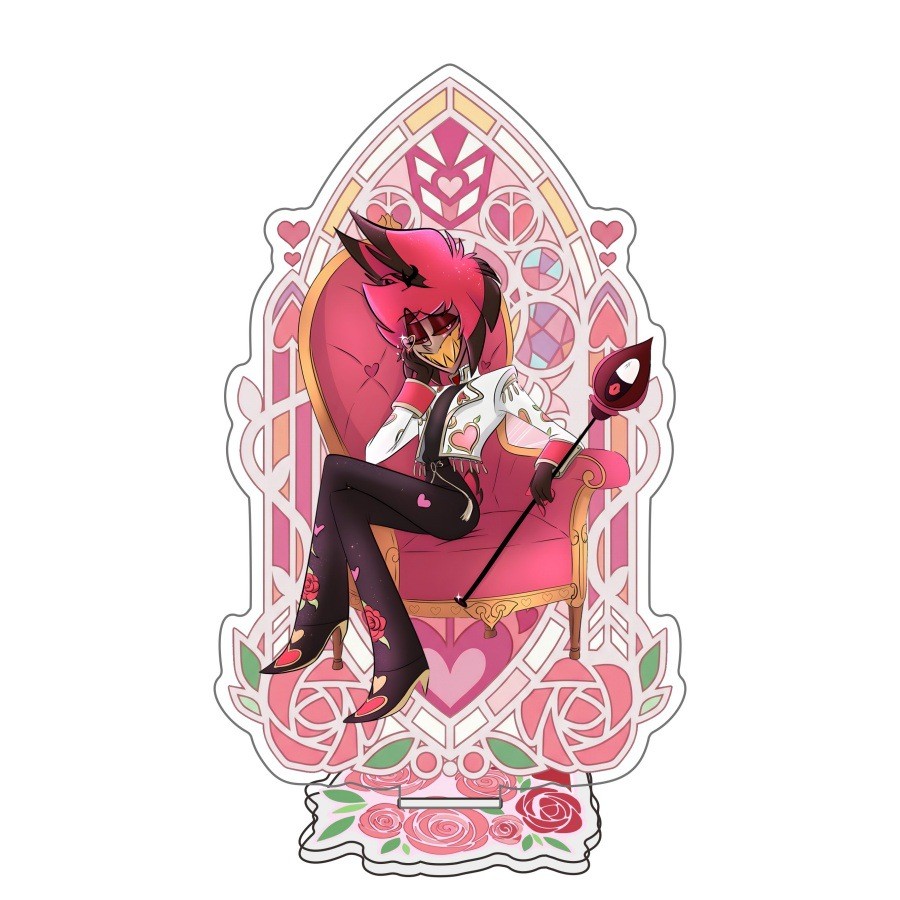 Hazbin Hotel Valentine Dust Charlie Acrylic Standee Cartoon Collection 15CM