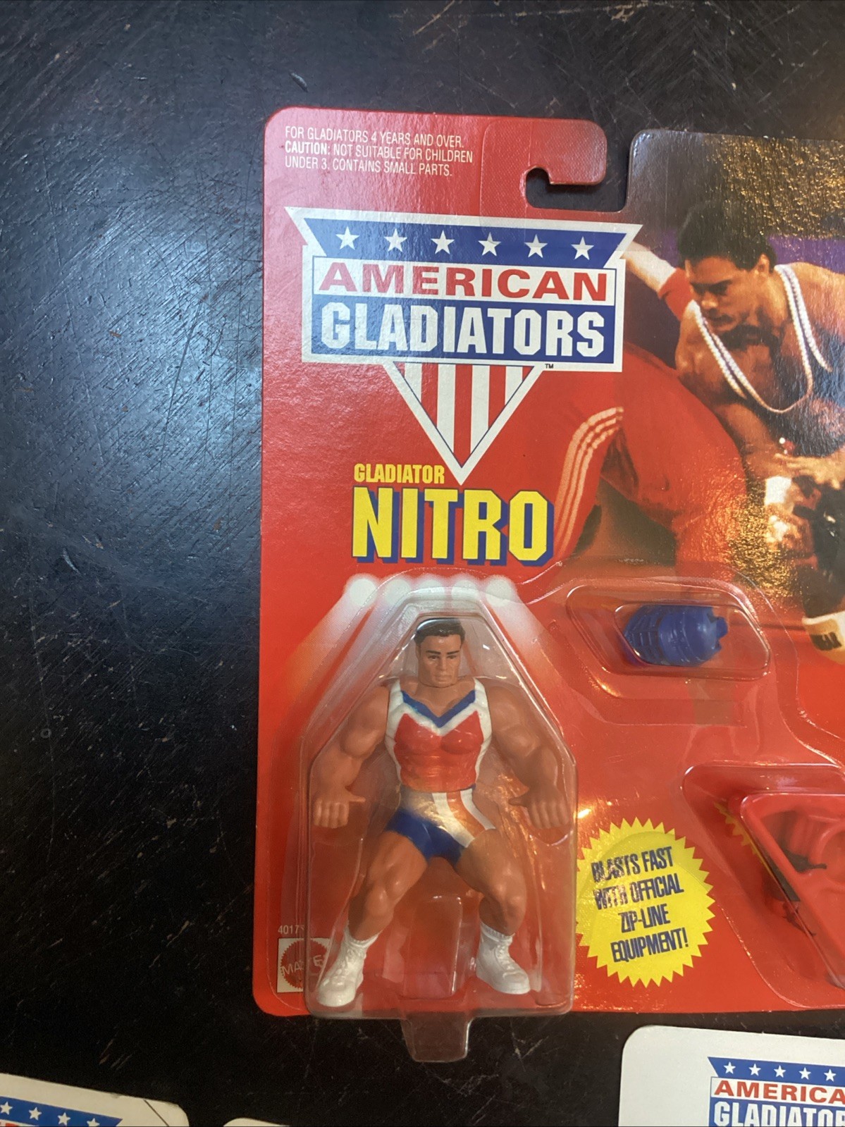 Lot 3 Laser Nitro Red Challenger American Gladiators Action Figure 1991 Mattel