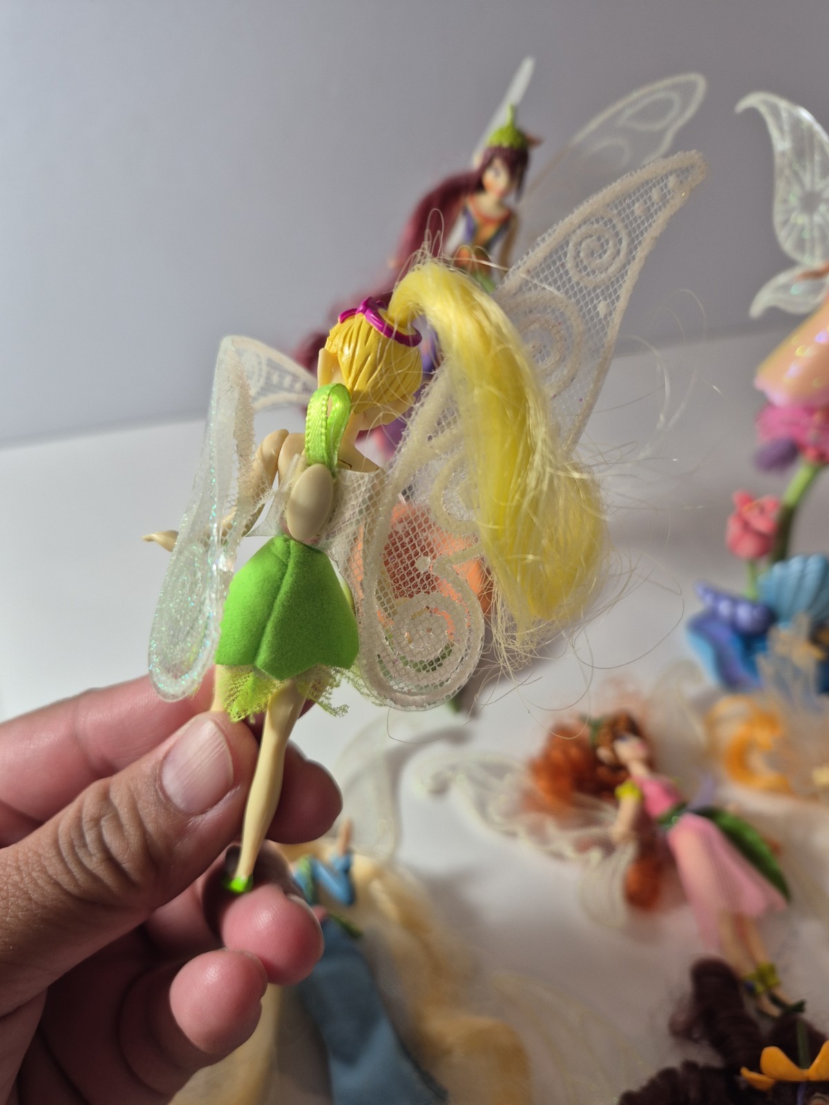 Disney 2006 Fairies Tinker Bell & Friends Tink Figures Playmates Dolls Lot 8