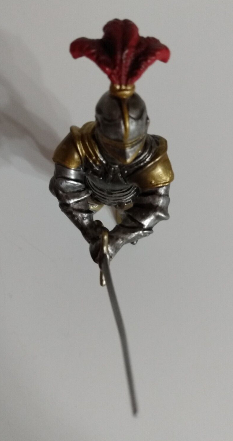 Schleich Knight Broad Sword Gold Silver Red Plume Toy Retired Vintage 2003