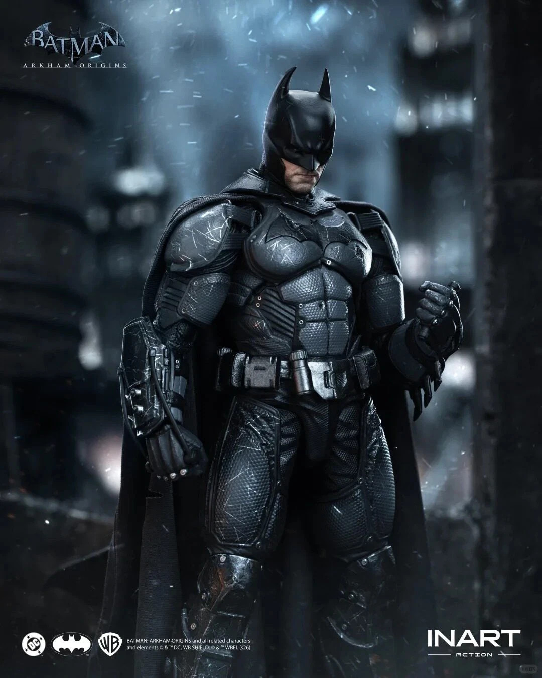 INART G0007 1/12 Arkham Batman (Battle Damaged Version) Action Figure In Stock