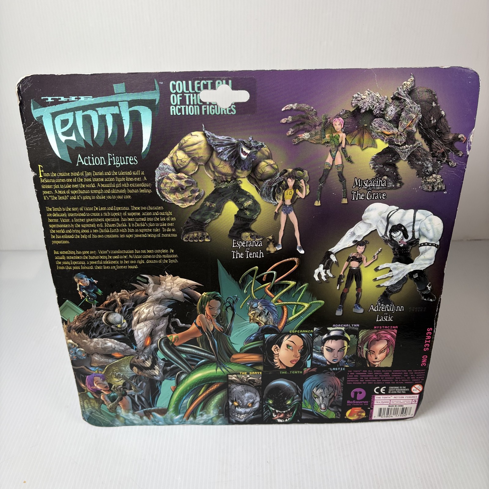 The Tenth Mystacina and The Grave ReSaurus Action Figures Image Comics NIP
