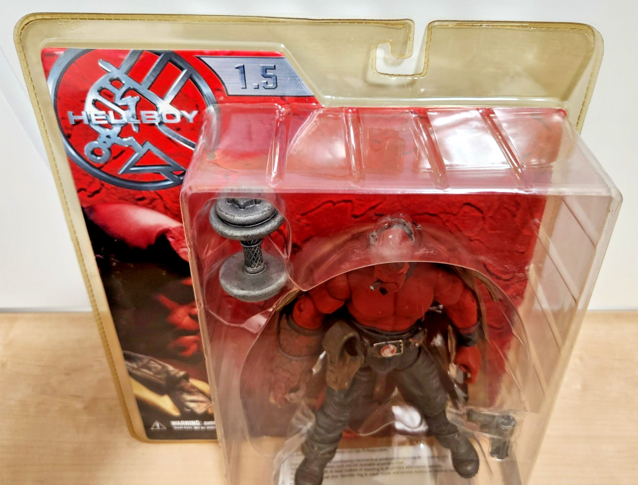 Mezco Hellboy 1.5 Figure w/ Dumbell MOC SEALED New
