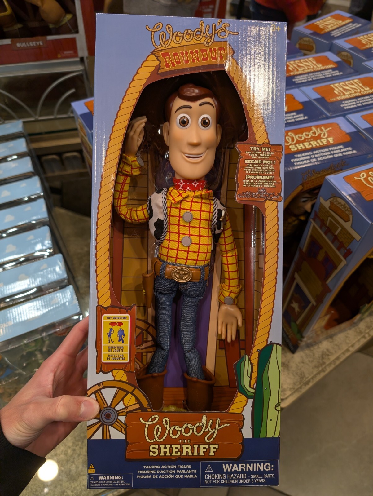 NEW 💥Disney Store Pixar Toy Story Sheriff Woody Doll Action Figure -Talking!