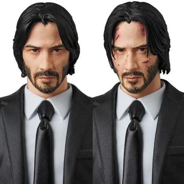John Wick Chapter 2 Action Figure w/ Dog PVC Collectible Toy Gift for Fans