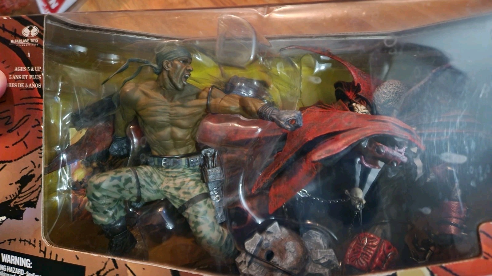 /7270 McFarlane Toys Art of Spawn Spawn vs Al Simmons Issues 8 & 119 Figure Lot