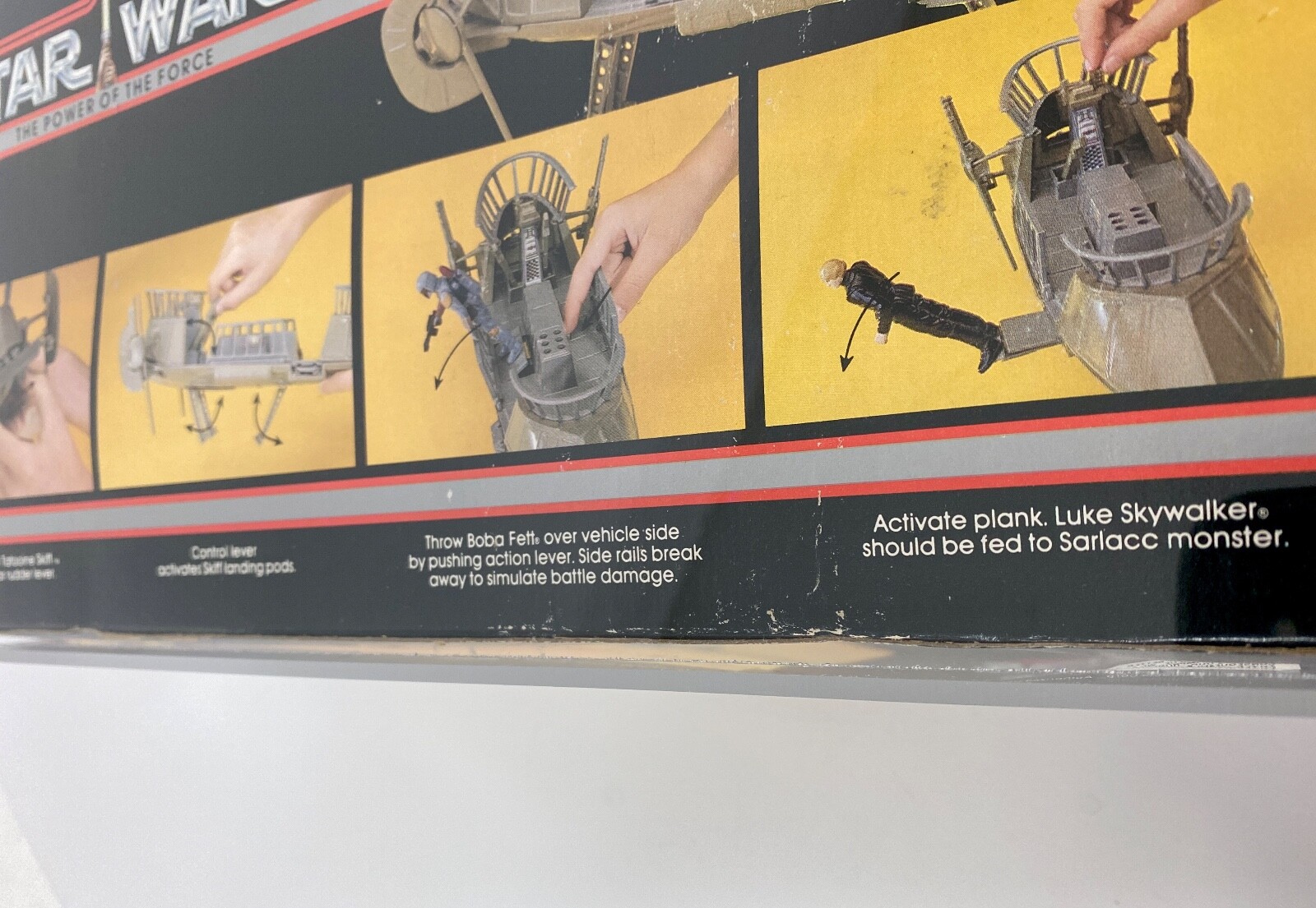 AFA 70 Red Label Vintage 1985 Kenner Star Wars Power of the Force TATOOINE SKIFF