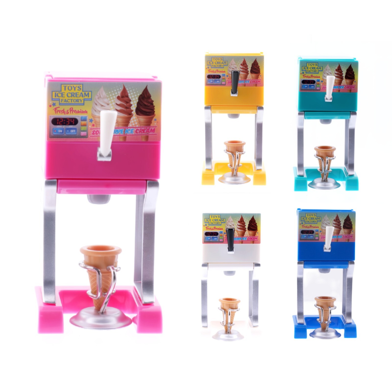 Japan Surprise Capsule Tiny Toy Ice Cream Machine Home Diorama Mini Food Figure