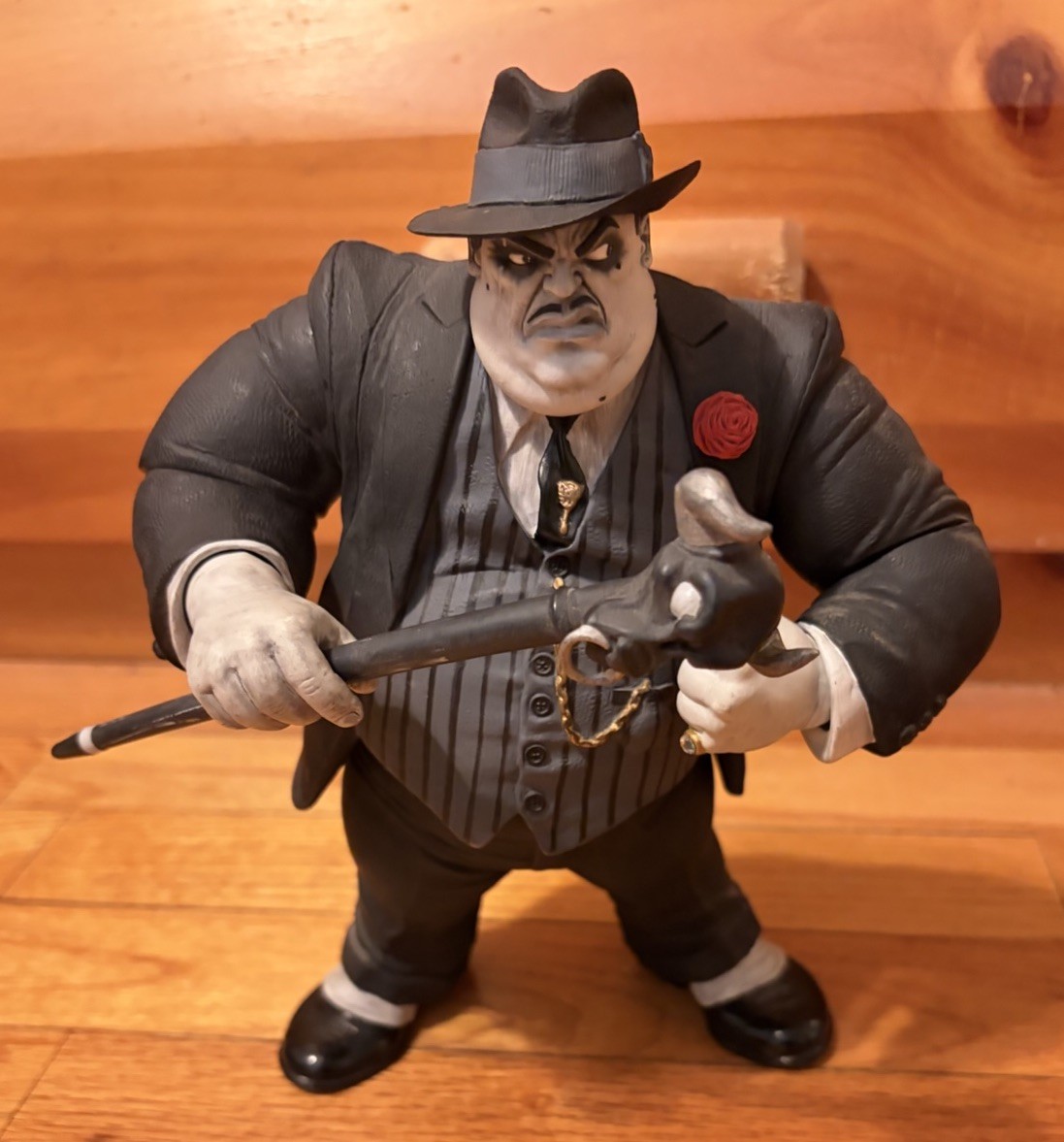 Brownsville Gangster Mob Boss Resign Figure W/ Bat, Hat & Cane Mafia Enforcer
