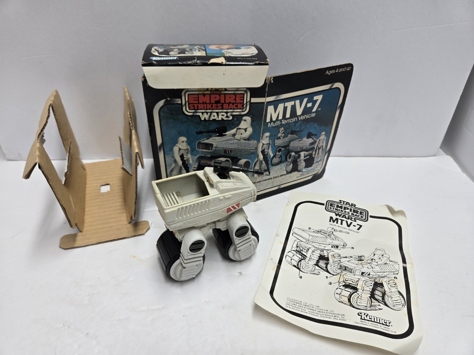 Vintage Kenner Star Wars MTV-7 100% Complete Box Insert Instr Mini-Rig Original