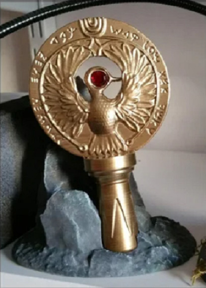 Indiana Jones Raiders of the Lost Ark – Staff Of Ra Head piece + Base UNPAINTED