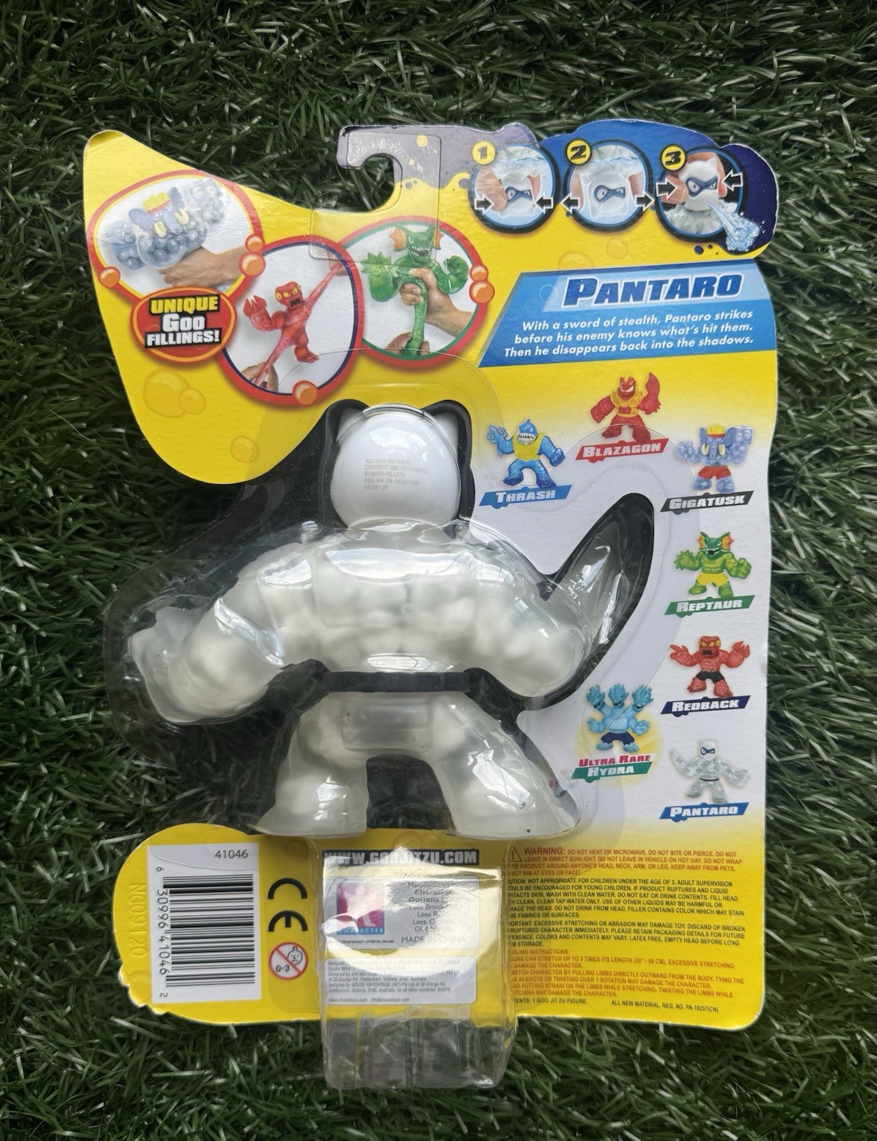 Heroes of Goo Jit Zu “PANTARO” Action Figure Water Blast Attack! Squishy, NIP