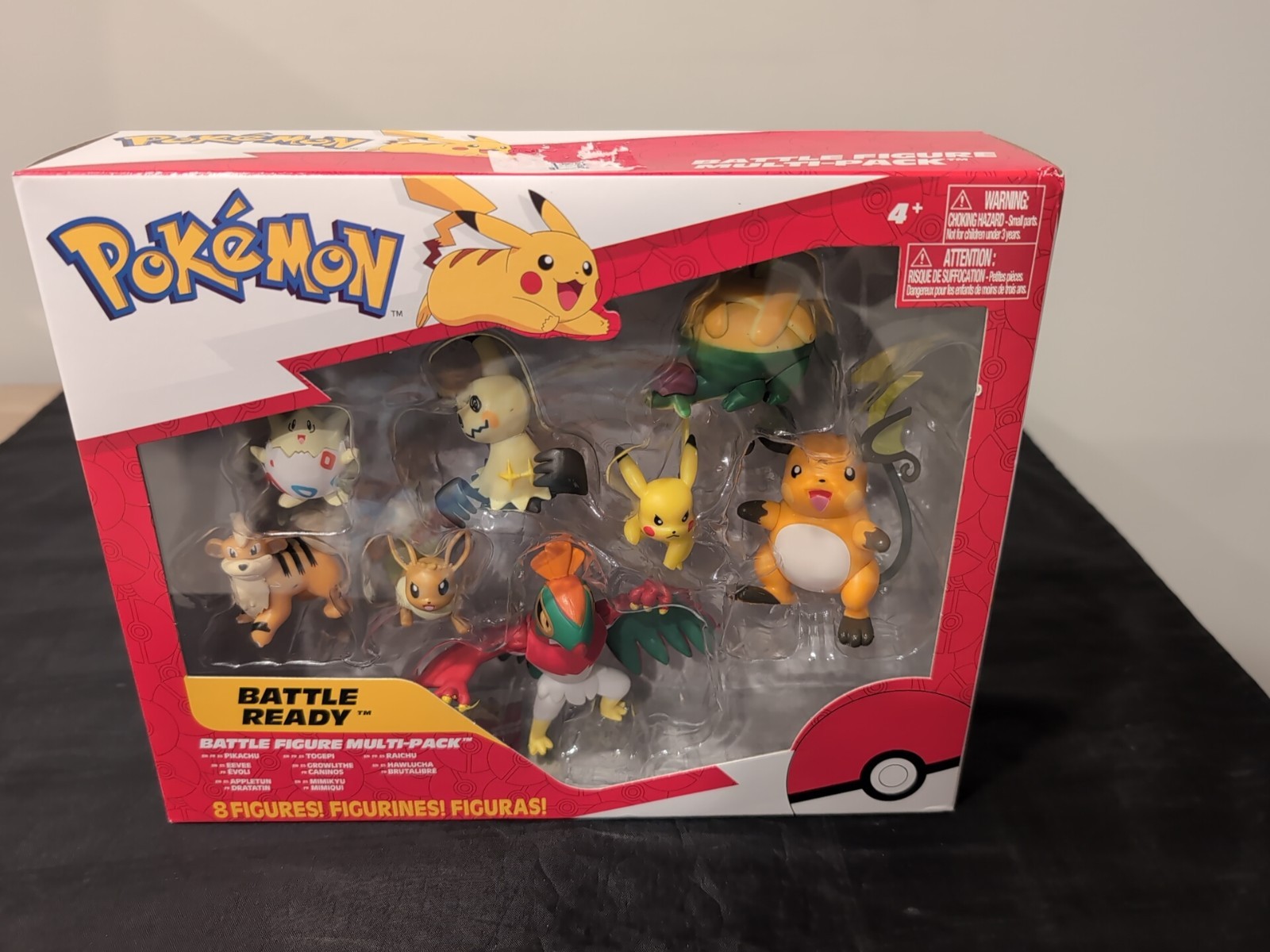 Pokémon Battle Figure Multi-Pack 8 Pack Pikachu Eevee Raichu Mimikyu Jazwares