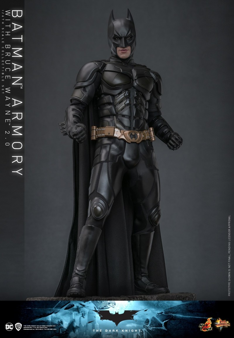 IN STOCK Hot Toys MMS750 The Dark Knight 1/6 Batman Armory with Bruce Wayne 2.0