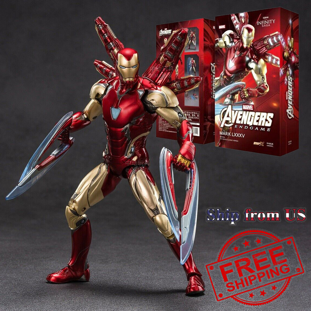 Marvel Avengers Endgame Iron Man Mark 85 MK85 Ironman Toy Action Figure Model