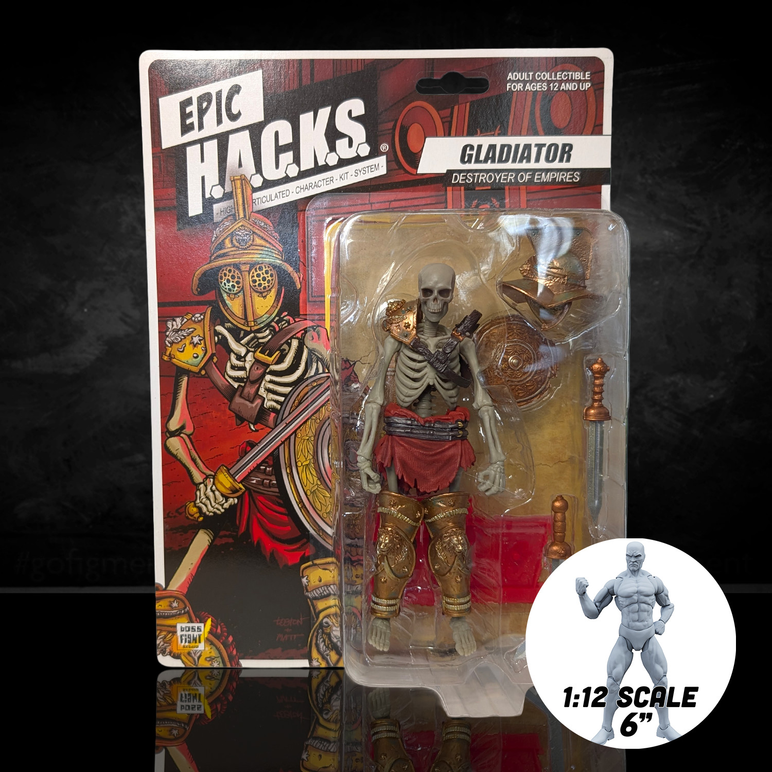 Gladiator: Destroyer of Empires (Epic H.A.C.K.S.) 6″ Action Figure – Oversized