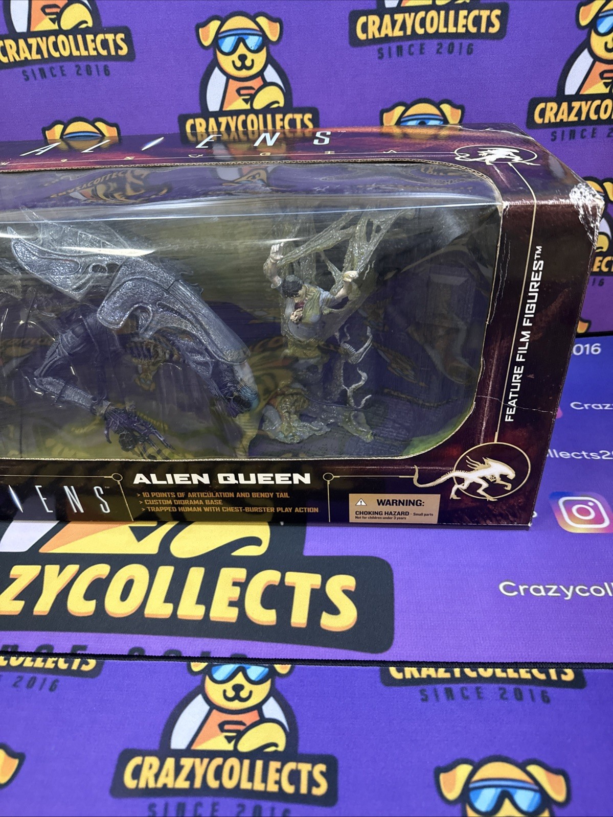 McFarlane Toys Movie Maniacs 6 Alien Queen Deluxe Action Figure ~2003 Rare Z6