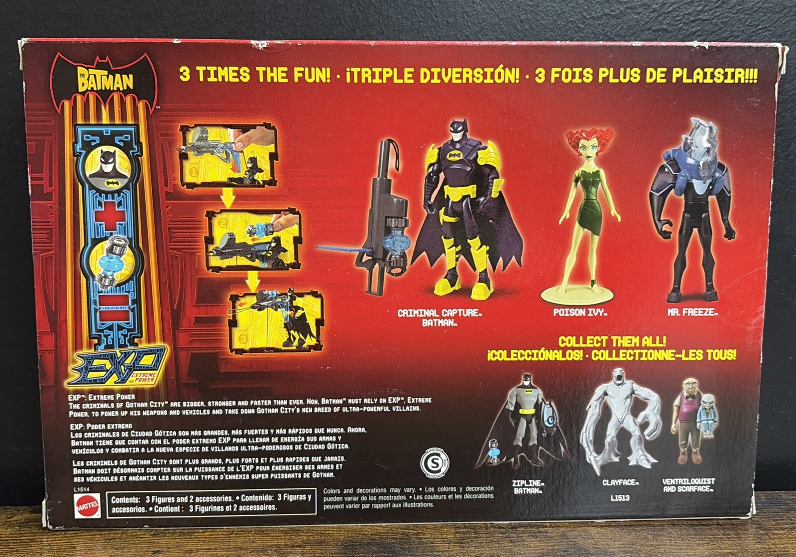 The Batman Triple Pack EXP Mr Freeze Poison Ivy Criminal Capture Batman DC 2006