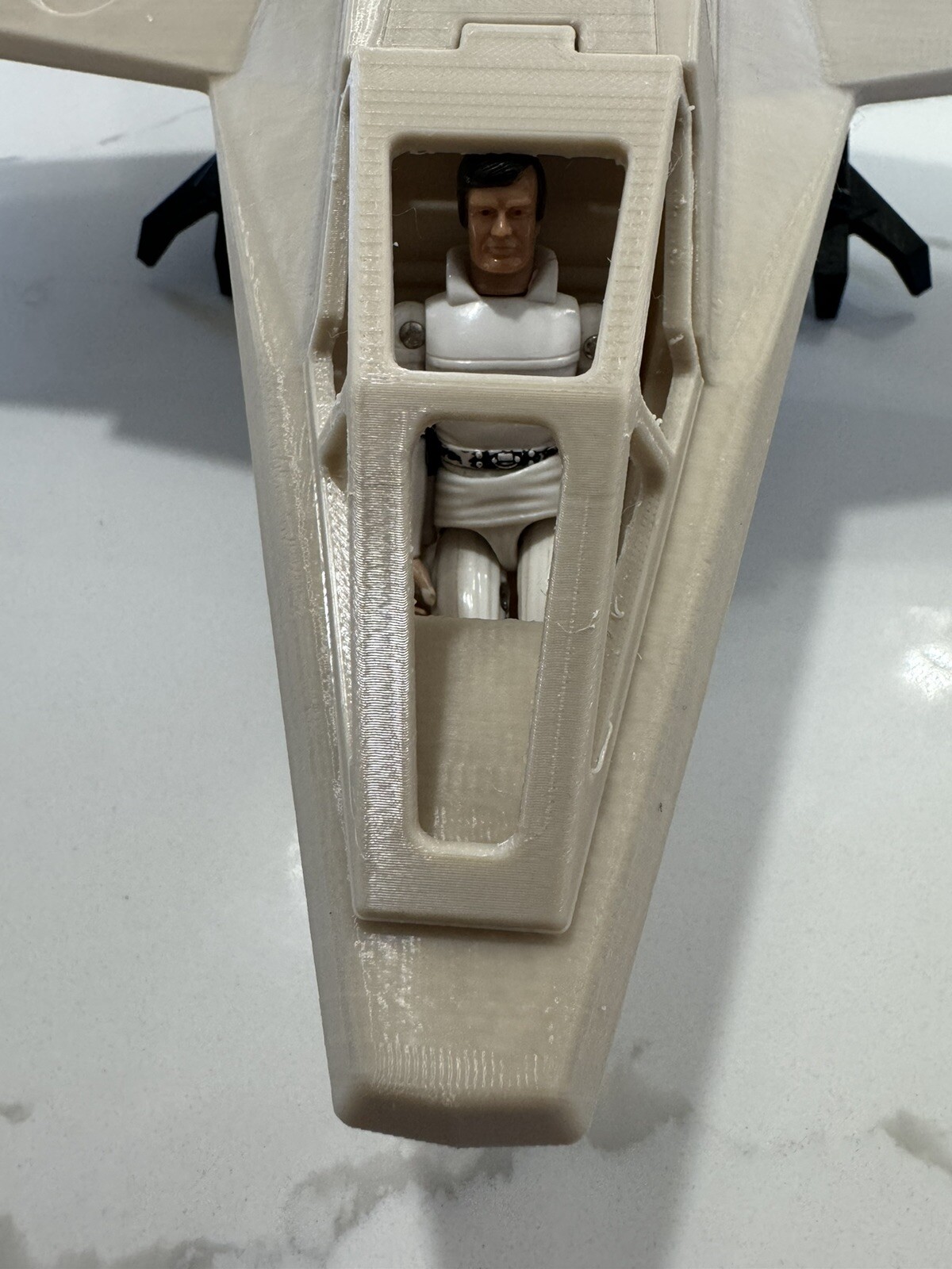 Buck Rogers Custom Designed 3D printed Classic Hawk’s Warhawk Fighter