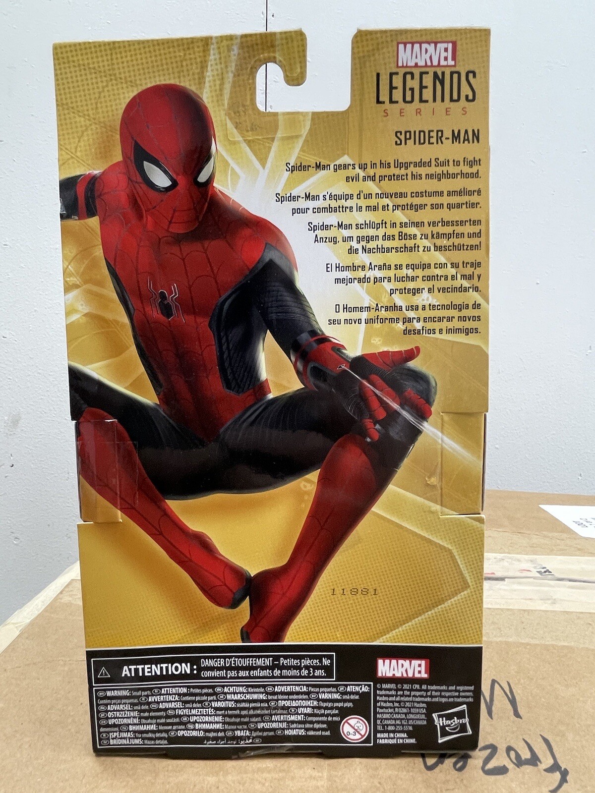 Marvel Legends Upgraded Suit Spider-Man No Way Home Walmart Exclusive Unmasked