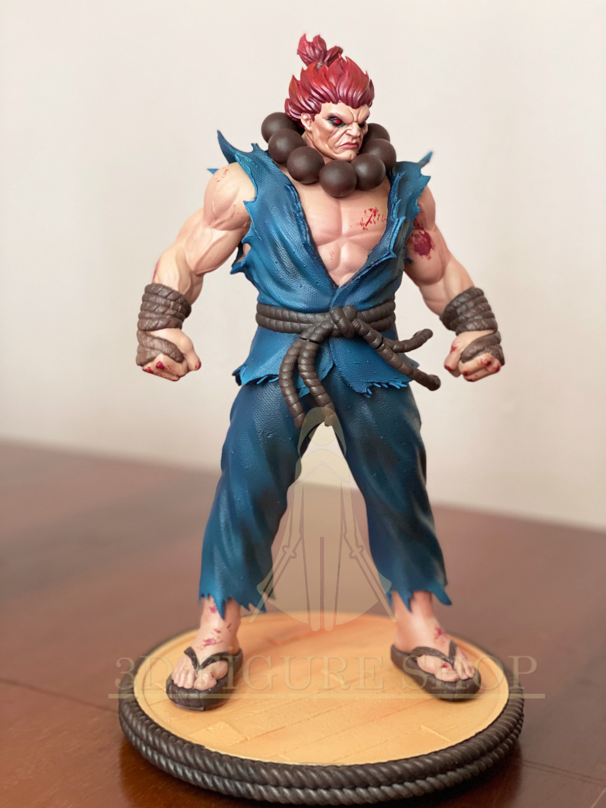 Akuma Street Fighter 3d Figure 25cm Statue Professional Hand Painted