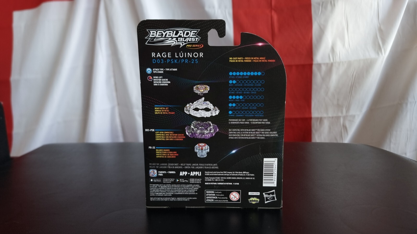 Beyblade Burst Pro Series Rage Lúinor D03-PSK/PR-25