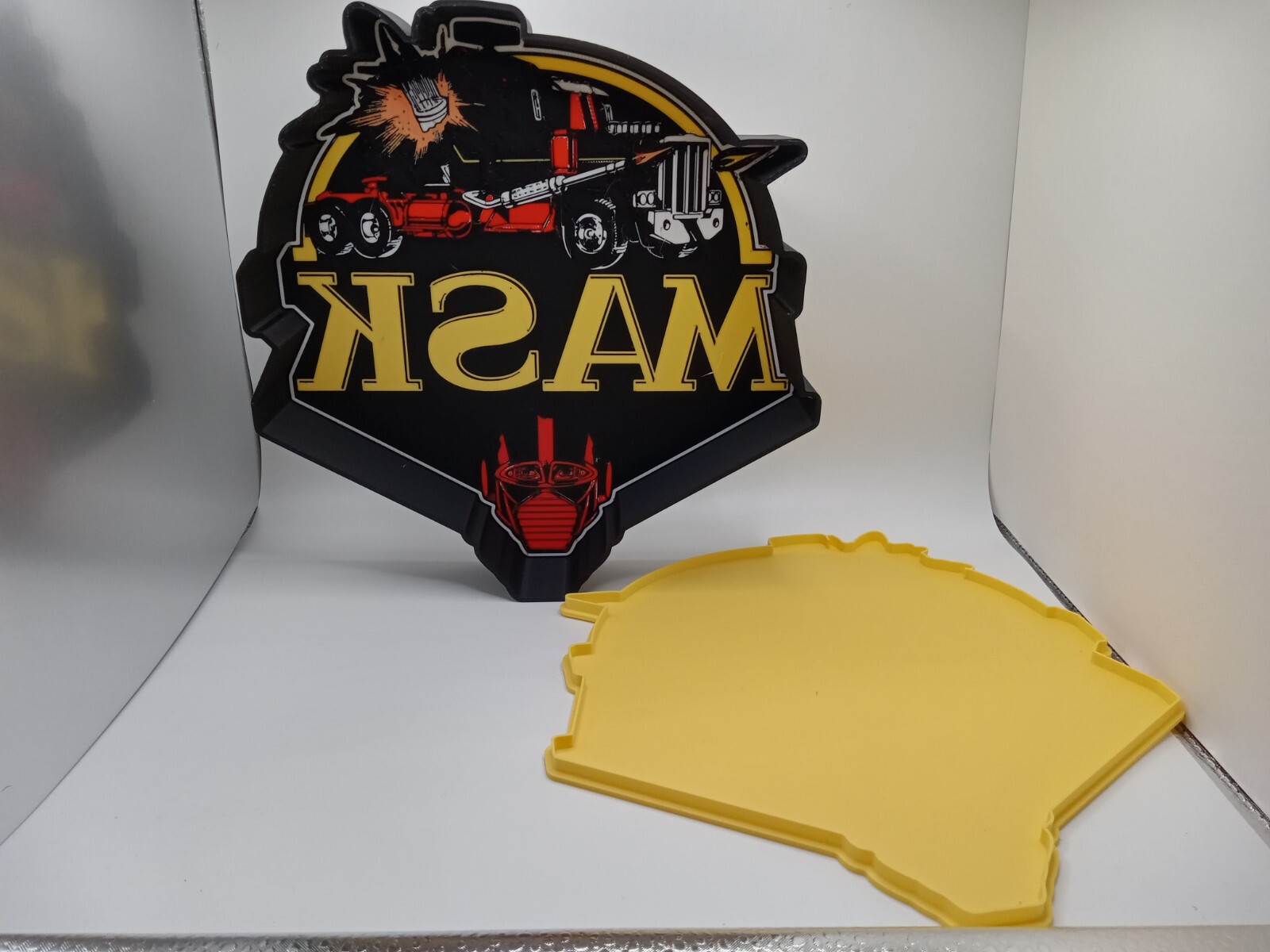 Retro M.A.S.K. kenner logo light box sign display for vintage collection display