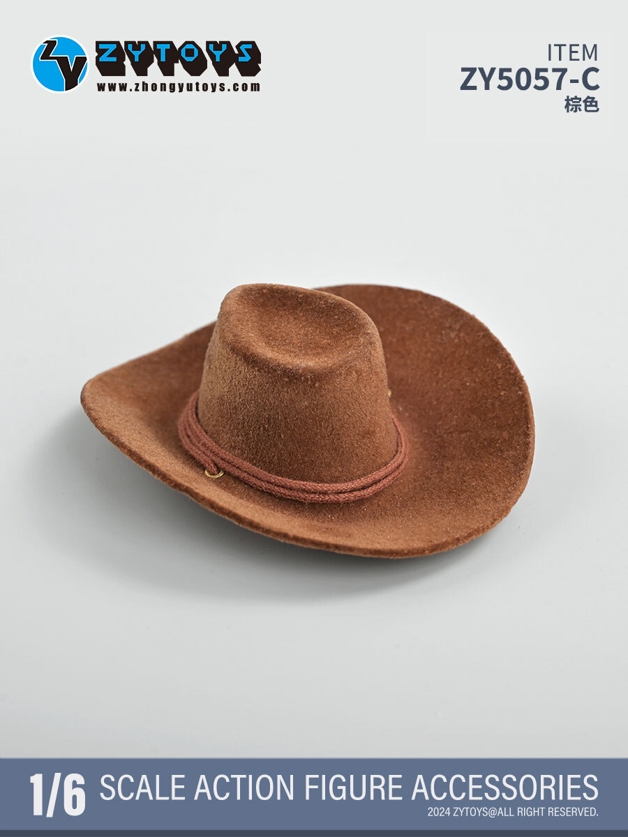 1/6 brown cowboy hat for 12″ figure hot toys phicen worldbox ganghood ❶USA❶