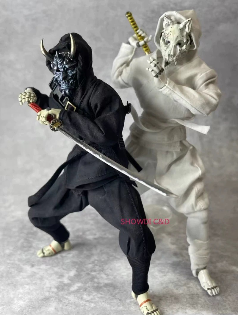 1/12 Men’s Japanese Ninja Samurai Combat Uniform Set Model For 6” Action Figure